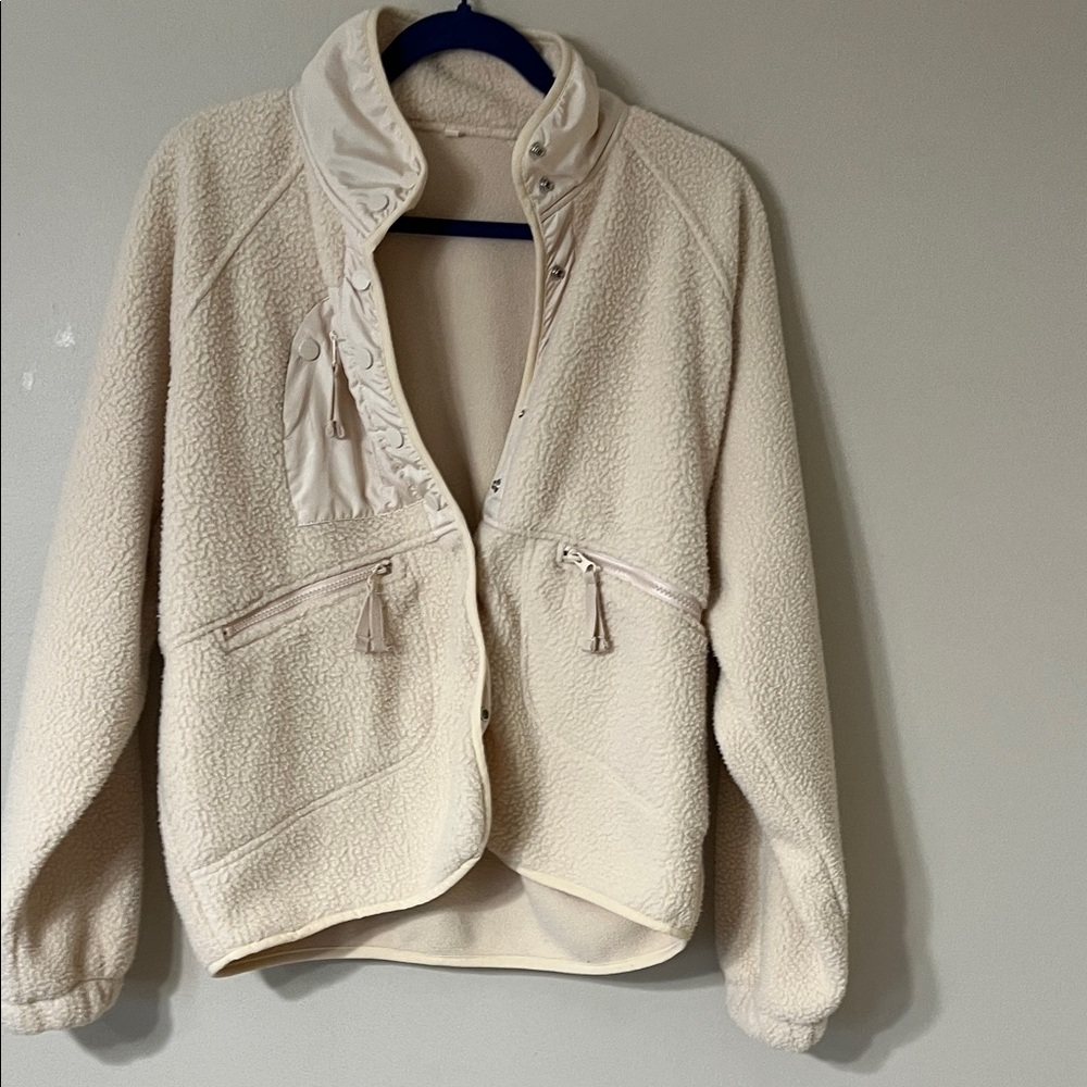 Elegant Cream Teddy Jacket